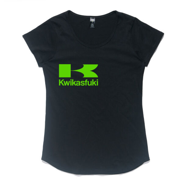 Kwikasfuki Kawasaki T-shirt Ladies Thumbnail
